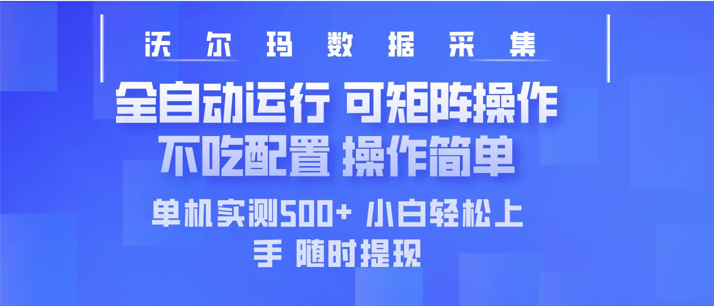 （14560期）最新沃尔玛平台采集 全自动运行 可矩阵单机实测500+ 操作简单-云库资源