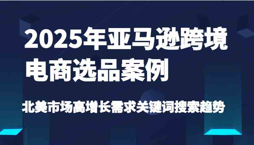 2025年亚马逊跨境电商选品案例-北美市场高增长需求关键词搜索趋势（更新)-云库资源