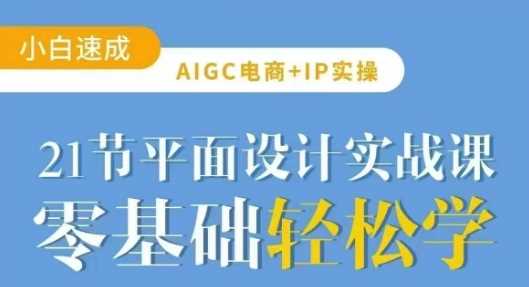 AIGC电商必备实操21节平面设计实战课，教你玩转AI-云库资源