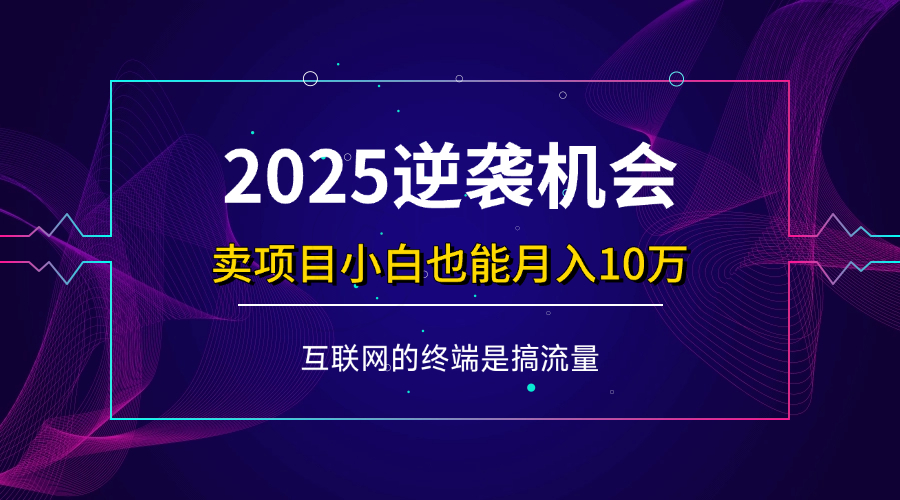（14122期）项目标题：2025逆袭机会，卖项目小白也能轻松月入10万+-云库资源