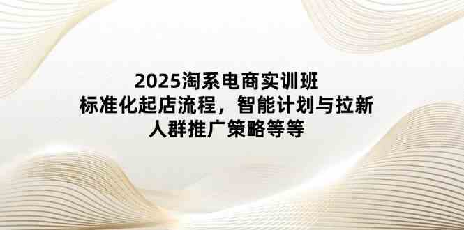 2025淘系电商实训班：标准化起店流程，智能计划与拉新，人群推广策略等等-云库资源