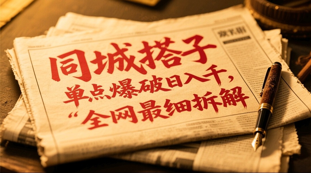 同城搭子群19.9单点爆破日入千，搭子组局月入万，全网最细拆解-云库资源