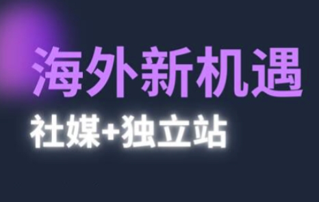 2025出海新机遇(社媒+独立站)，海外新机遇，实现独立站的高效运营与出海-云库资源