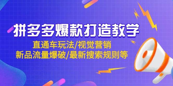 （14681期）拼多多爆款打造教学：直通车玩法/视觉营销/新品流量爆破/最新搜索规则等-云库资源