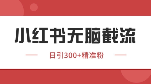 小红书只要你有同行就能获客，独家野路子获客玩法，暴力截流【揭秘】-云库资源