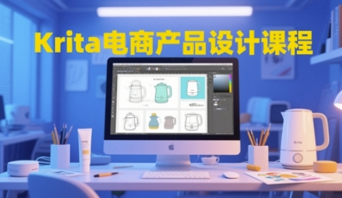 Krita电商产品设计课程，掌握从工具使用到创意落地的全链路设计能力-云库资源