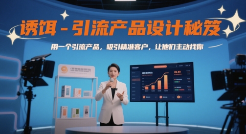 诱饵-引流产品设计秘笈，用一个引流产品，吸引精准客户，让他们主动找你-云库资源