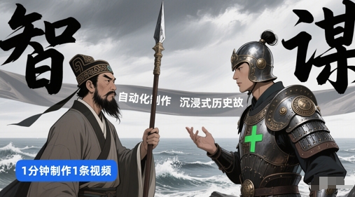 扣子工作流一键生成沉浸式历史故事，一天工作量，3分钟搞定-云库资源