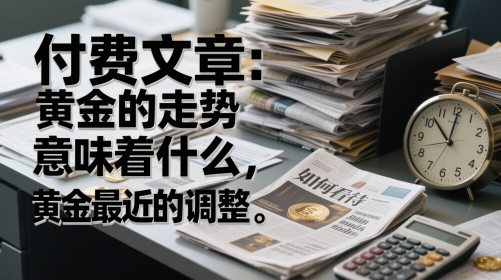 付费文章：黄金的走势意味着什么，如何看待黄金最近的调整-云库资源