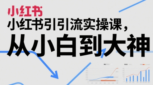 小红书引流实操课，从小白到大神-云库资源